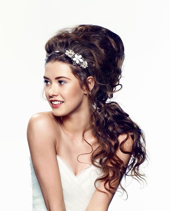 hair bridal half updo